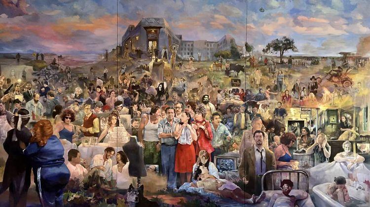 Portada de Cine en las paredes: el mural que rinde homenaje a cien películas argentinas