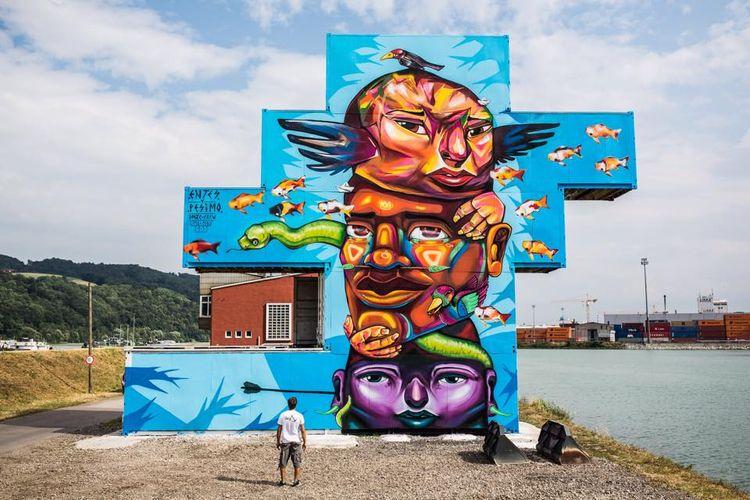 Portada de Entes & Pésimo, artífices del muralismo peruano