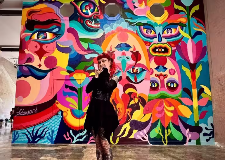 Portada de Ledania, la embajadora colombiana del color en el arte urbano