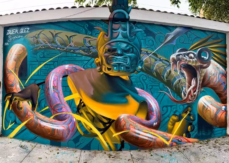 Portada de Realismo, color y raíces mexicanas en el arte urbano: así es el universo de Duek Glez