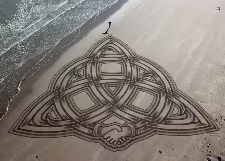 Portada de La técnica que convierte a la arena en arte