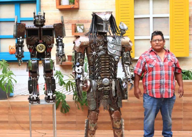 Portada de El alquimista del metal: de la chatarra a una escultura épica