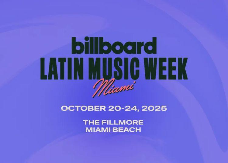 Portada de Las estrellas latinas llegarán a Miami para la Semana Billboard 2025